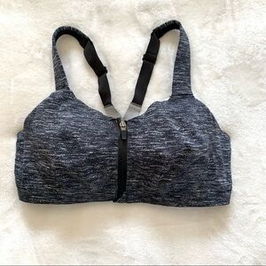 VS Victoria Sport Black Gray Marled Incredible Knockout Ultra Max Sports Bra